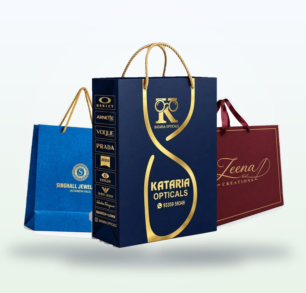 Ultrapro premium printed paper bag for optical store